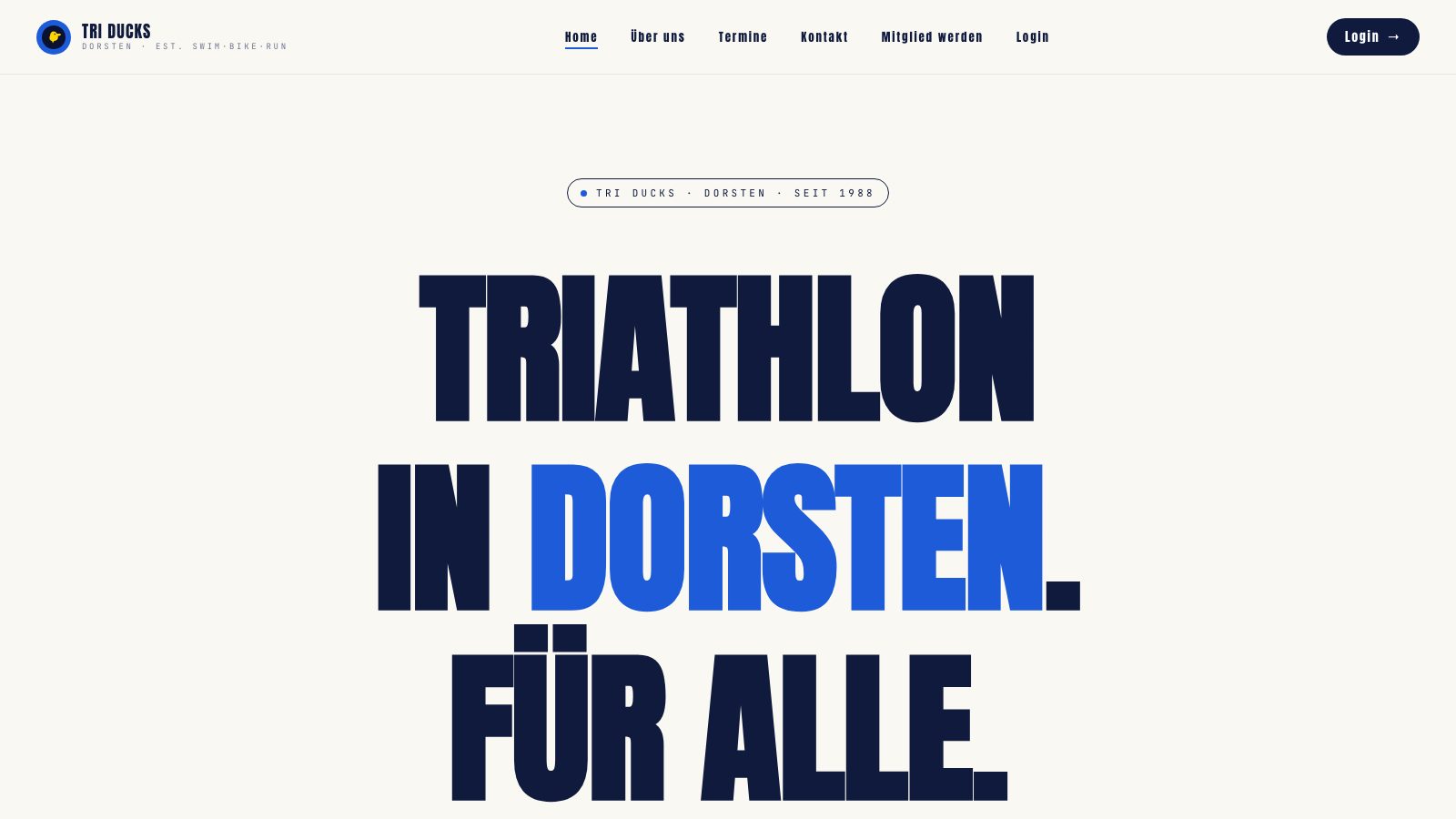 Tri Ducks Dorsten – Website